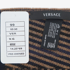 Versace Wool Graphic Print Pre-Owned Scarf