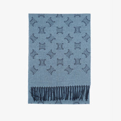 Celine Wool Monogram Pre-Loved Scarf