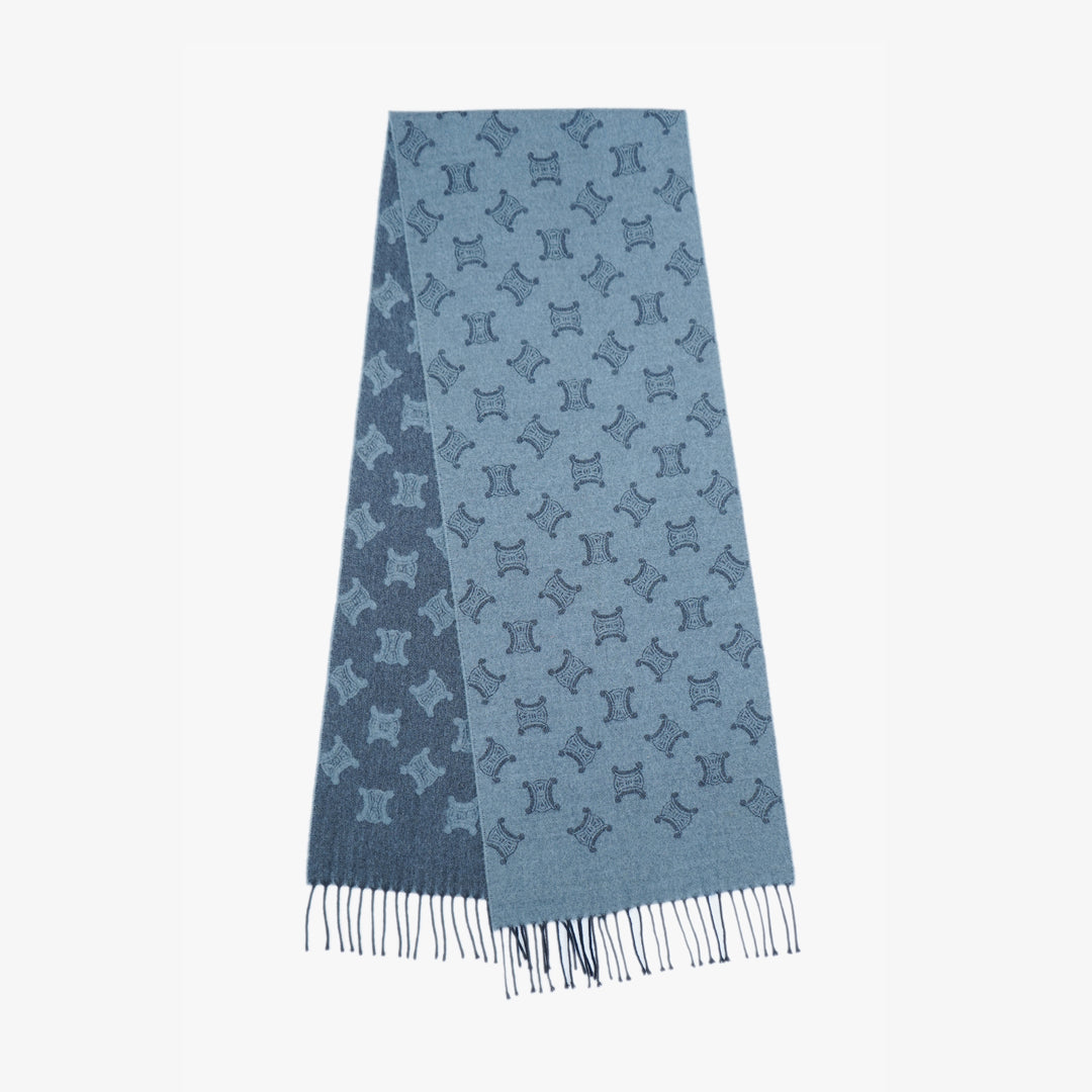 Celine Wool Monogram Pre-Loved Scarf