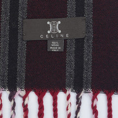 Celine Wool Striped Pre-Loved Scarf