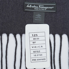 Salvatore Ferragamo Cashmere Reversible Pre-Loved Scarf