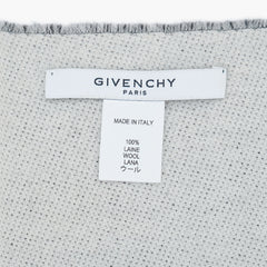 Givenchy Wool Reversible Graphic Print Pre-Owned Scarf