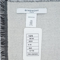 Givenchy Wool Reversible Graphic Print Pre-Owned Scarf