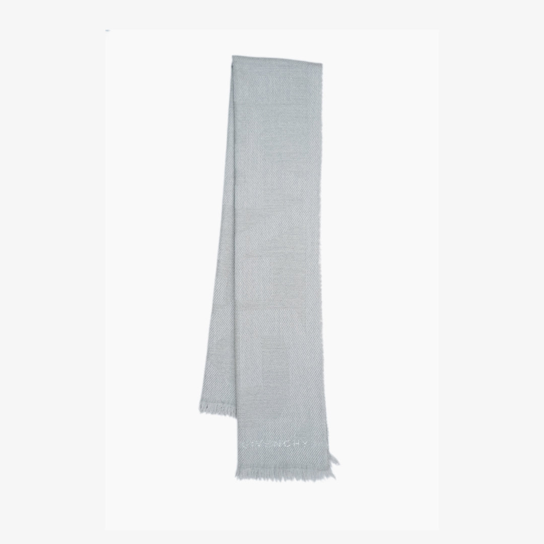 Givenchy Wool Graphic Print Pre-Owned Scarf