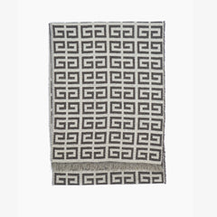 Givenchy Wool Graphic Print Pre-Owned Scarf
