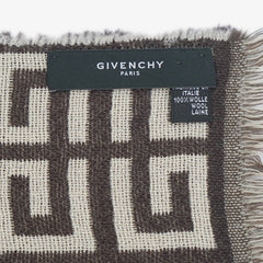 Givenchy Wool Graphic Print Pre-Owned Scarf