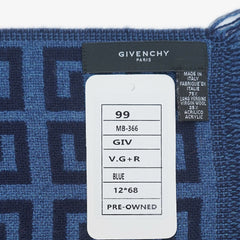Givenchy Wool Graphic Print Pre-Owned Scarf