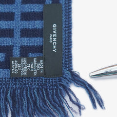 Givenchy Wool Graphic Print Pre-Owned Scarf