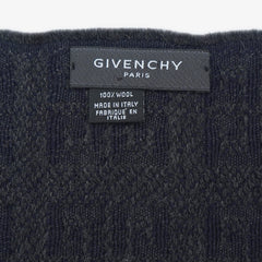Givenchy Wool Tweed Patterned Pre-Owned Scarf