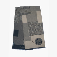 Versace Wool Graphic Print Pre-Owned Scarf