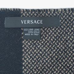 Versace Wool Graphic Print Pre-Owned Scarf