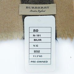 Burberry Wool Vintage Check Vintage Pre-Loved Scarf
