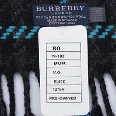 Burberry Cashmere/Wool Vintage Check Vintage Pre-Loved Scarf