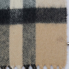 Burberry Cashmere Vintage Check Vintage Pre-Loved Scarf