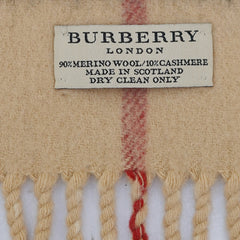 Burberry Cashmere Vintage Check Vintage Pre-Loved Scarf