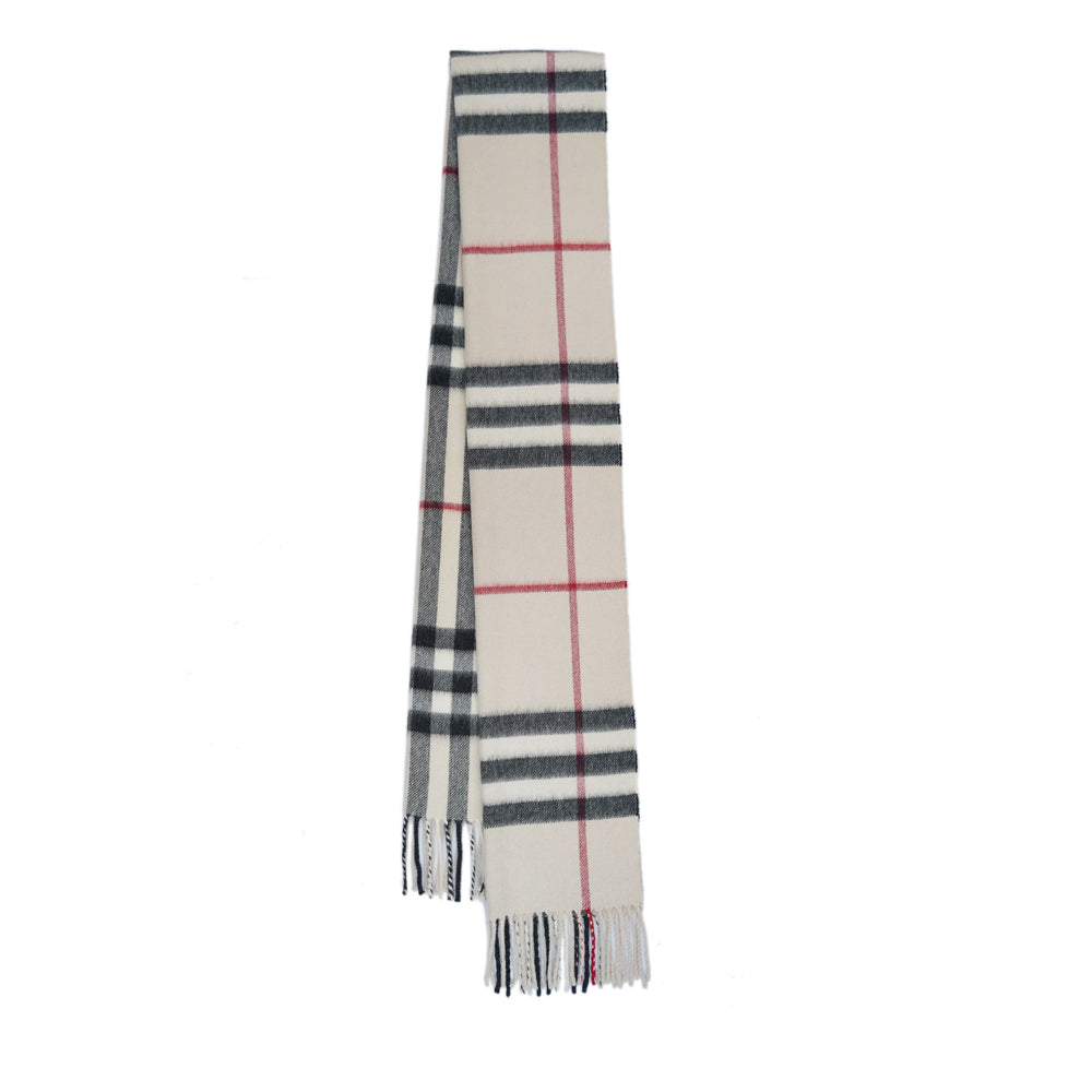 Burberry Cashmere Vintage Check Vintage Pre-Loved Scarf