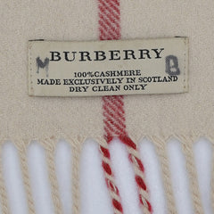 Burberry Cashmere Vintage Check Vintage Pre-Loved Scarf