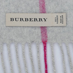 Burberry Cashmere Vintage Check Vintage Pre-Loved Scarf
