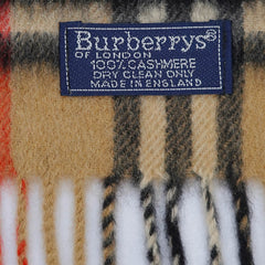 Burberry Cashmere Vintage Check Vintage Pre-Loved Scarf