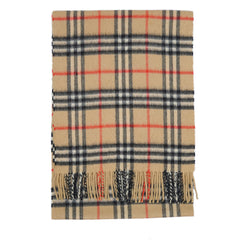 Burberry Cashmere Vintage Check Vintage Pre-Loved Scarf