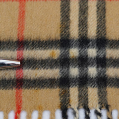Burberry Cashmere Vintage Check Vintage Pre-Loved Scarf