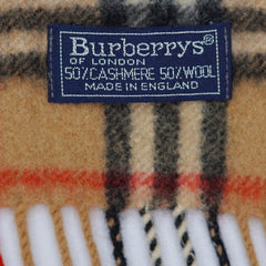 Burberry Cashmere/Wool Vintage Check Vintage Pre-Loved Scarf