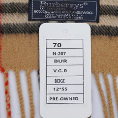 Burberry Cashmere/Wool Vintage Check Vintage Pre-Loved Scarf