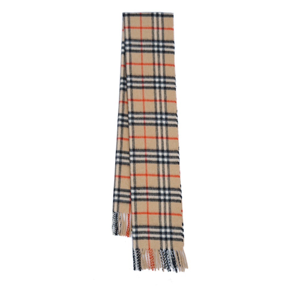 Burberry Cashmere Vintage Check Vintage Pre-Loved Scarf