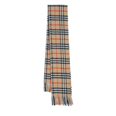 Burberry Cashmere Vintage Check Vintage Pre-Loved Scarf