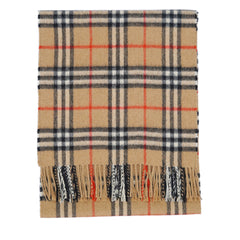 Burberry Cashmere Vintage Check Vintage Pre-Loved Scarf