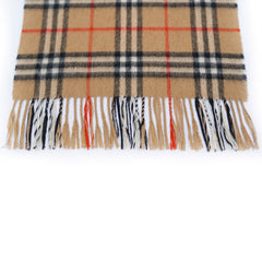 Burberry Cashmere Vintage Check Vintage Pre-Loved Scarf