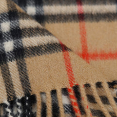 Burberry Cashmere Vintage Check Vintage Pre-Loved Scarf