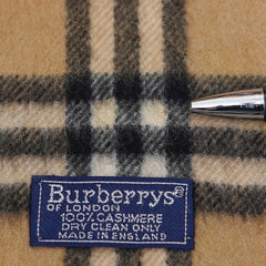 Burberry Cashmere Vintage Check Vintage Pre-Loved Scarf