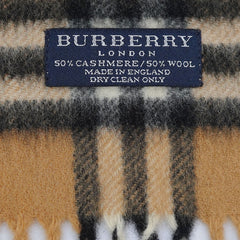 Burberry Cashmere/Wool Vintage Check Vintage Pre-Loved Scarf