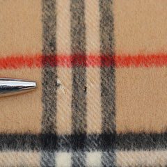 Burberry Cashmere Vintage Check Vintage Pre-Loved Scarf
