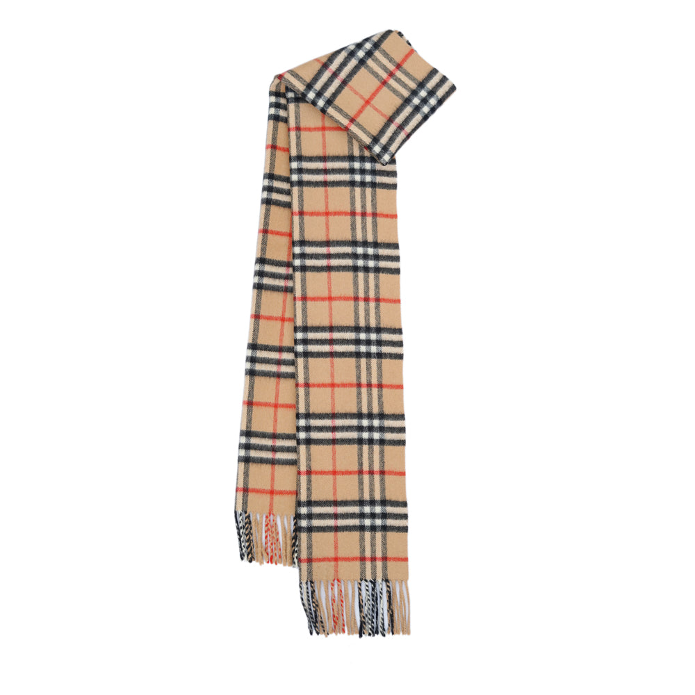 Burberry Cashmere Vintage Check Vintage Pre-Loved Scarf