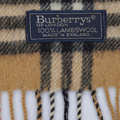 Burberry Lambswool Vintage Check Vintage Pre-Loved Scarf