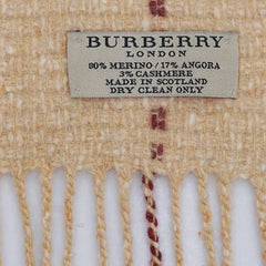 Burberry Merino Blend Vintage Check Vintage Pre-Loved Scarf