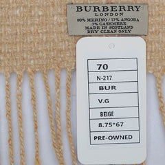 Burberry Merino Blend Vintage Check Vintage Pre-Loved Scarf
