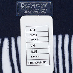 Burberry Cashmere Vintage Check Pre-Loved Scarf