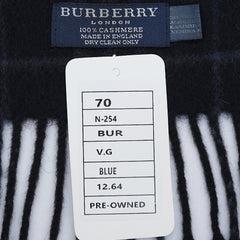Burberry Cashmere Vintage Check Pre-Loved Scarf