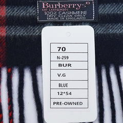 Burberry Cashmere Vintage Check Pre-Loved Scarf