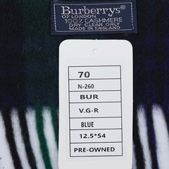 Burberry Cashmere Vintage Check Pre-Loved Scarf