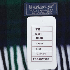 Burberry Cashmere Vintage Check Pre-Loved Scarf