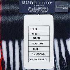 Burberry Cashmere Vintage Check Pre-Loved Scarf