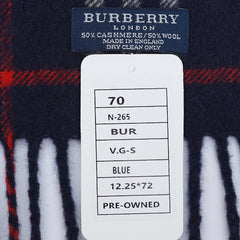 Burberry Cashmere/Wool Vintage Check Pre-Loved Scarf