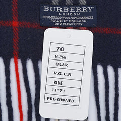 Burberry Merino/Cashmere Vintage Check Pre-Loved Scarf