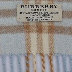 Burberry Lambswool Classic Check Pre-Owned Scarf
