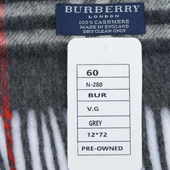 Burberry Cashmere Nova Check Pre-Owned Scarf