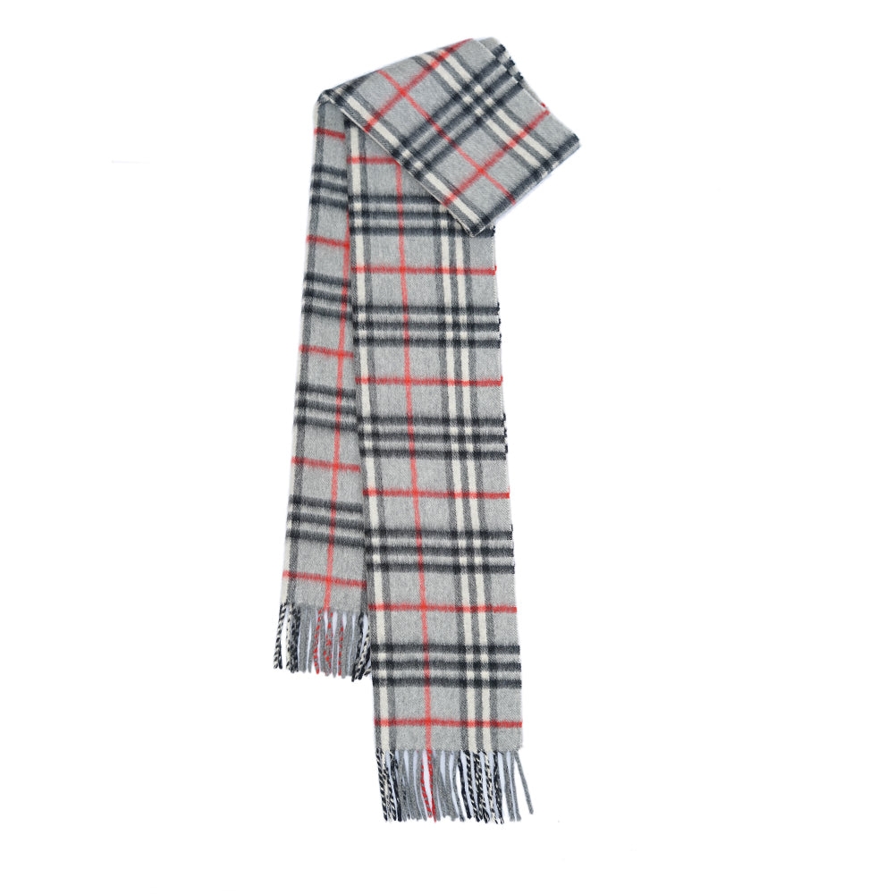 Burberry’s Cashmere Plaid Print Pre-Owned Scarf